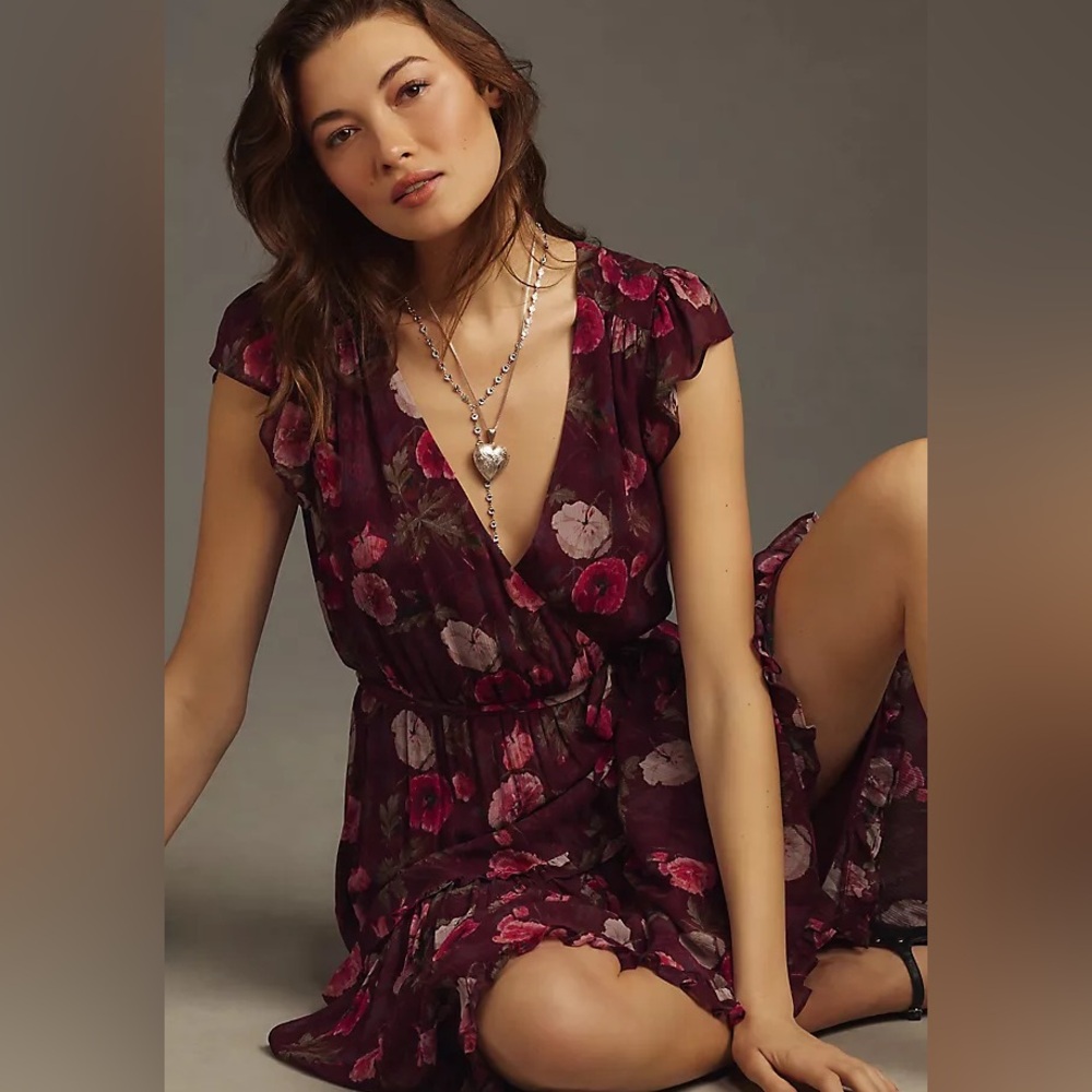 PAIGE Terrazza Floral Midi Dress, size 6, NWT 🌹 - Picture 3 of 8
